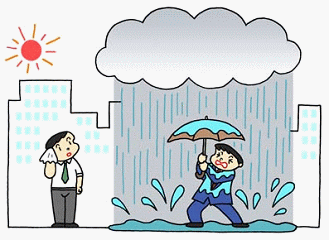 ゲリラ豪雨のイメージ